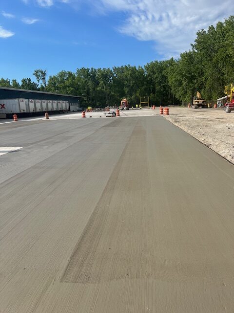 Concrete — commercial flatwork pour